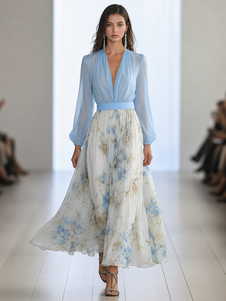 Abigail™ - Maxi Dress with Dazzling Floral Print