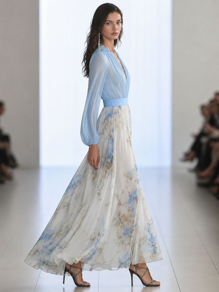 Abigail™ - Maxi Dress with Dazzling Floral Print