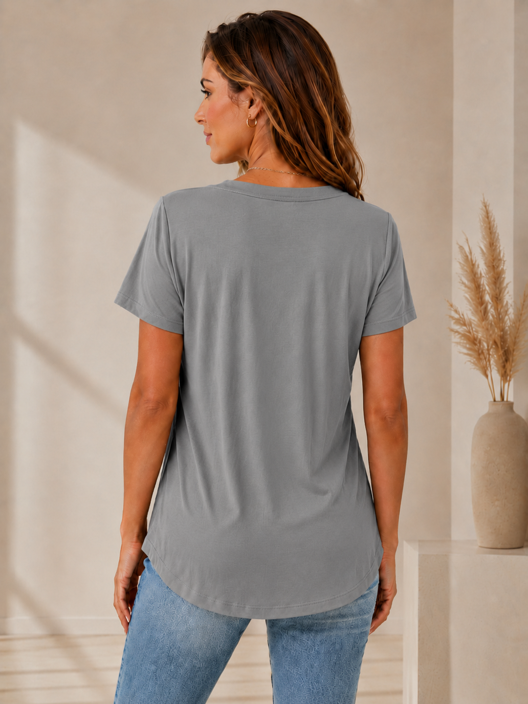Valina | Pleated Square Neck Top